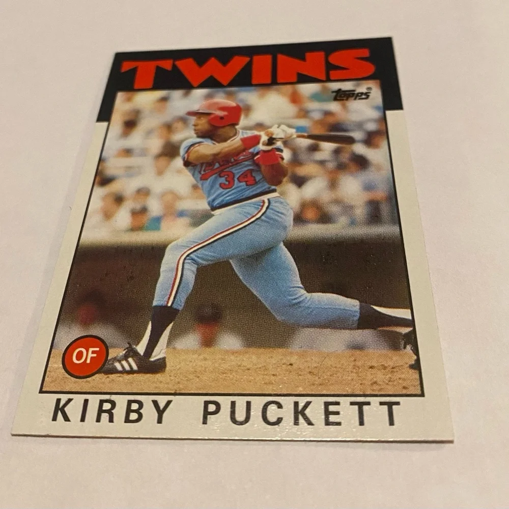 Kirby Puckett Rare!! Error 1986 Baseball Card Mint Condition Wrong DOB Vintage